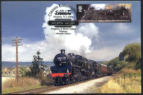 Keighley & Worth Valley 80002 logo postmark