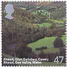 47p stamp Rhew in the Dee valley