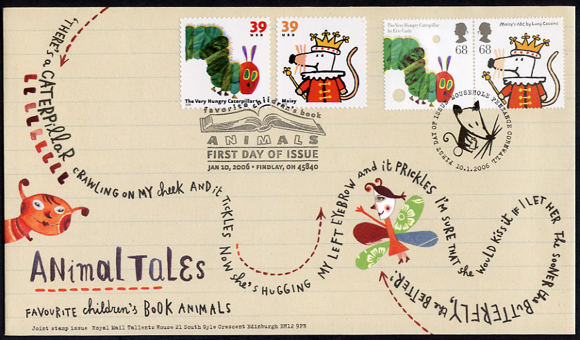 Official Royal Mail USPS first day cover. 