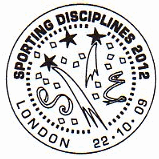 postmark showing stars and streamers.