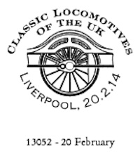 Liverpool postmark for Locomotives of the UK PSB.