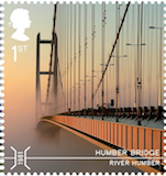 1st class Humber Bridge  stamp.