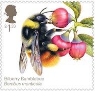122p Bee stamp.
