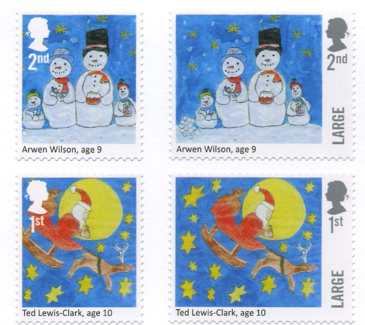 2017 Christmas Competition stamps.