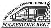 Postmark showing train  and channel tunnel.